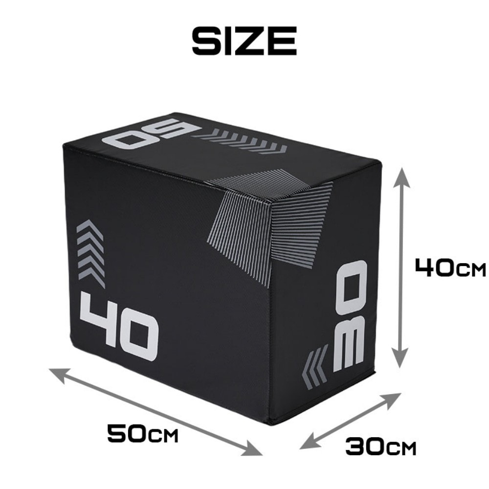 【国内出荷は送.料.無.料】【30×40×50cm】プライオボックス ソフト 昇降台 跳び箱 プライオメトリクス ボックス ジャンプ台 ステップ台 3in1 体幹 トレーニング164