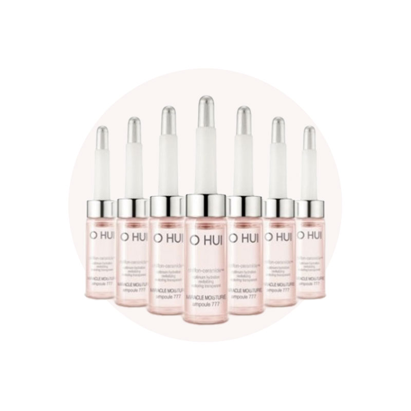 [O HUI] ミラクルモイスチャー ピンクバリアアンプル 777 7ml x 7ea
