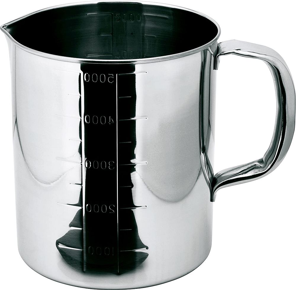 一菱金属 口付水マス 計量カップ 取手付 5000cc