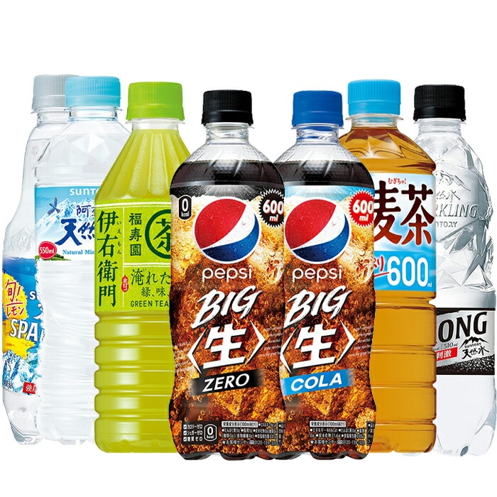 選べる 3ケース 合計 72本 サントリー製品 伊右衛門 ペプシ コーラ 天然水 炭酸水 緑茶 麦茶 500mlPET