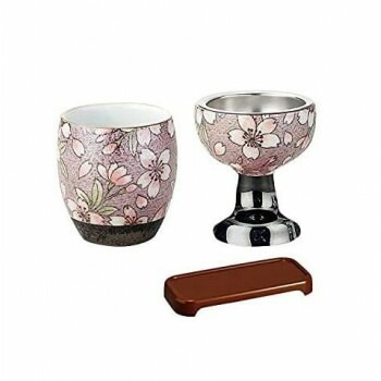 有田焼　茶湯器/仏器セット（膳付き）　桜ろまん