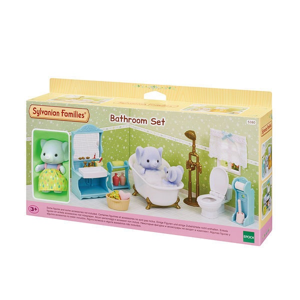 5380-象 少女のバスルームセット