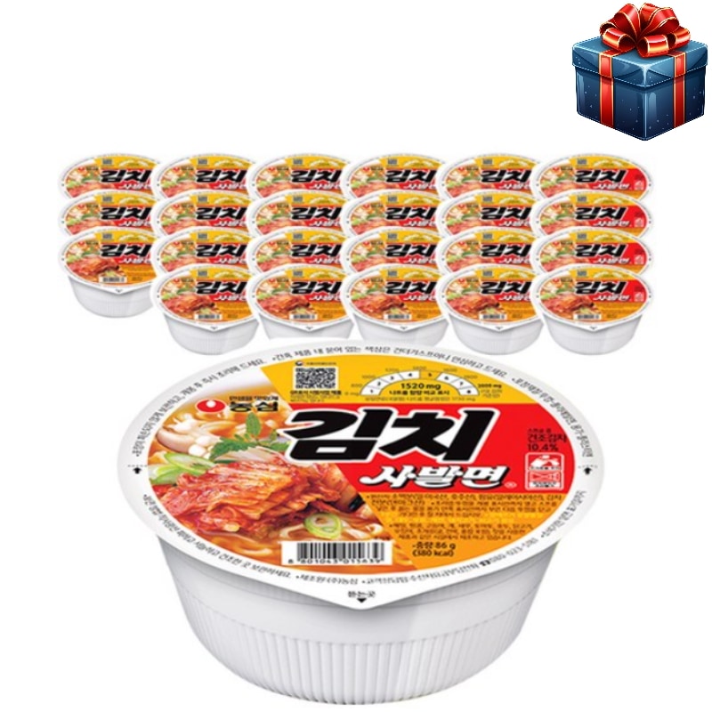 [韓国人気]キムチ どんぶり麺 86gX24個 韓国人気ラーメンコンビニ人気の韓国食品カップヌードル 便利な一食の食事 おやつ用 オフィス 家庭用