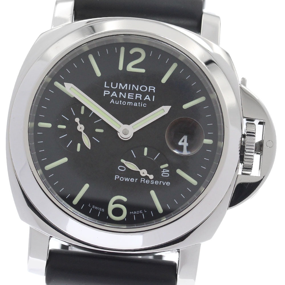 パネライ PANERAI PAM00090 ルミノール パワーリザーブ デイト 自動巻き メンズ 箱・保証書付き_954218【中古】