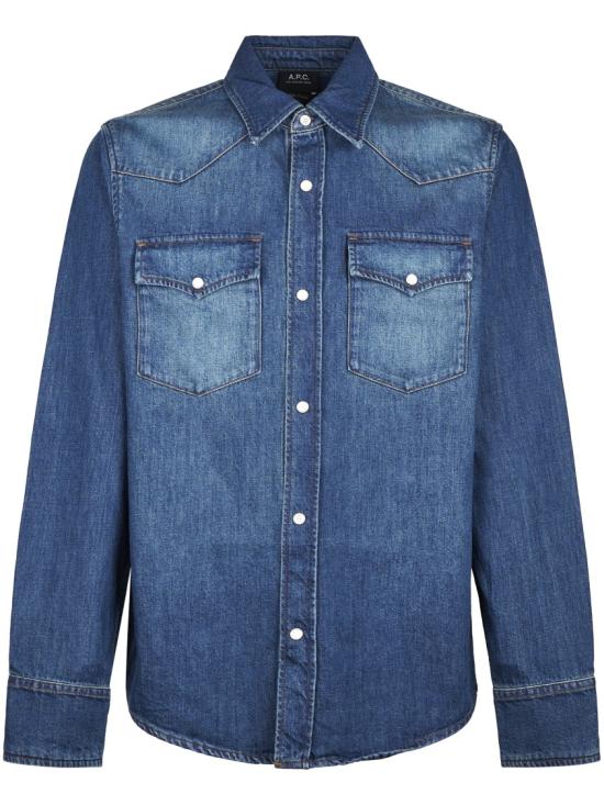 A.P.C. Men Denims COHME H12632IAL WASHED INDIGO Blue