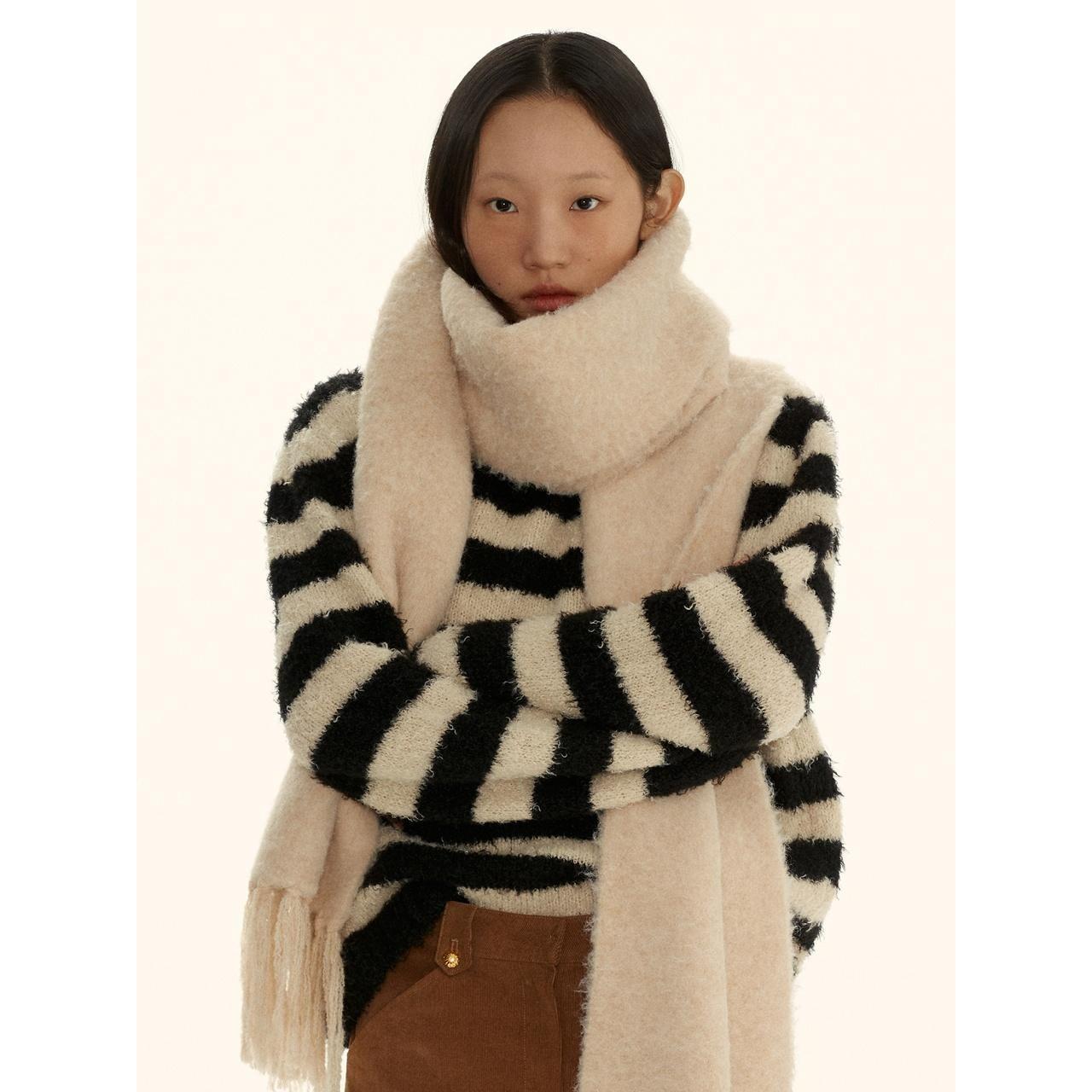 【SIENNE】 FOG STRIPE KNIT : STRIPE