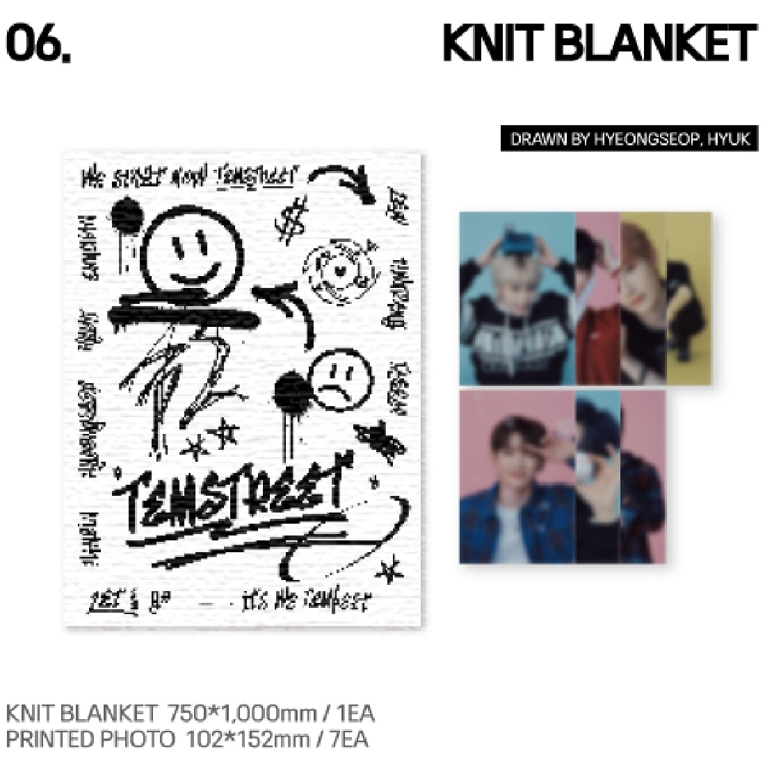 [公式] TEMPEST X EVERLINE POP-UP STORE [TEMSTREET] MD : KNIT BLANKET