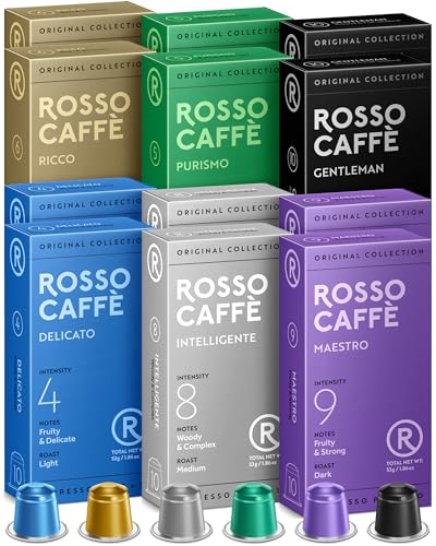 ロッソカフェ 120杯分 ネスプレッソ マシン用 コーヒー 互換カプセル Rosso Caffe カプセル 「バラエティパック」（6種×20杯分）ネスプレッソ「オリジナル」 マシン対応