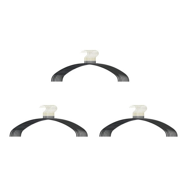 120664 小山田早織コラボ 人体ハンガーレギュラーサイズ ブラック 30本組