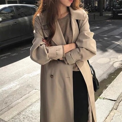 2023秋冬新入荷 コート可愛らしい体型カバー 春スプリングコート トレンチコート レディース 秋服 春 ロング Aライン 付き オシャレ