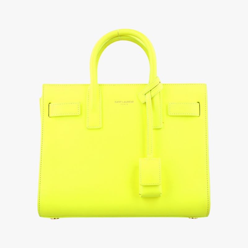 サックドジュールナノ イエロー レザー 340778 GNR340778.0414中古