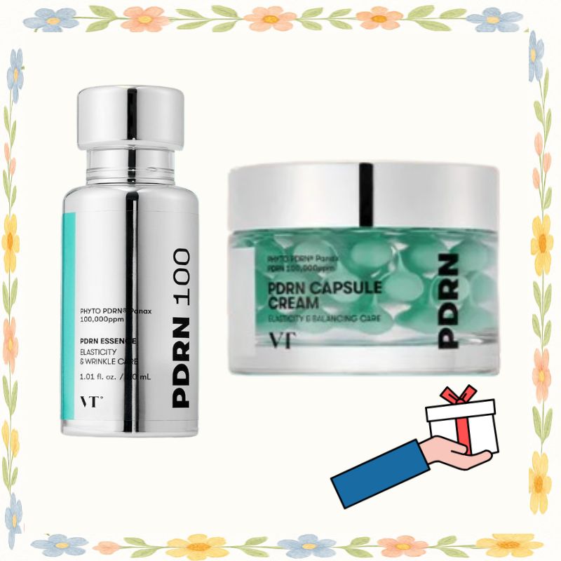 [弾力ケア1位美容液]PDRNカプセルクリーム100+PDRNエッセンス100/高保湿 アンプル ハリ 弾力不足 エイジング セラム クリーム 低刺激スキンケア 乾燥肌 肌バリアケア