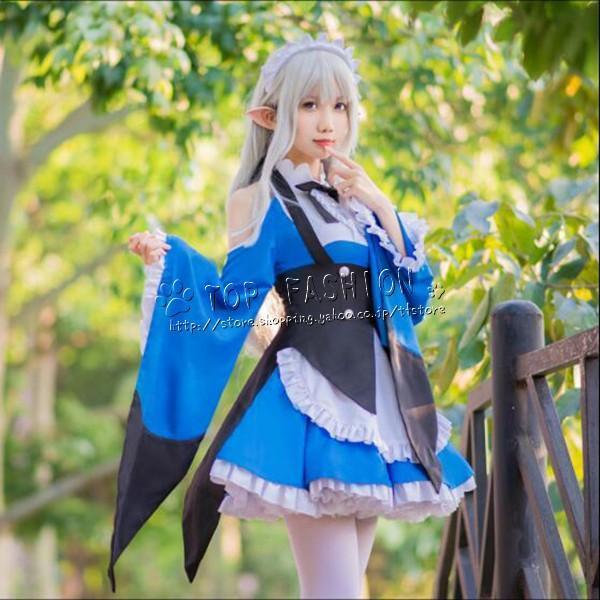 1483Re ゼロから始める異世界生活 エミリア コスプレ 衣装 ウィッグ cos靴 偽耳cosplay パーティー イベント ハロウィン舞台服 仮装 変装