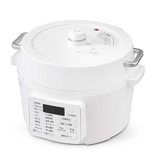 アイリスオーヤマ 電気圧力鍋 4L 2WAYタイプ グリル鍋 業界最高出力1000W 6種類自動メニ