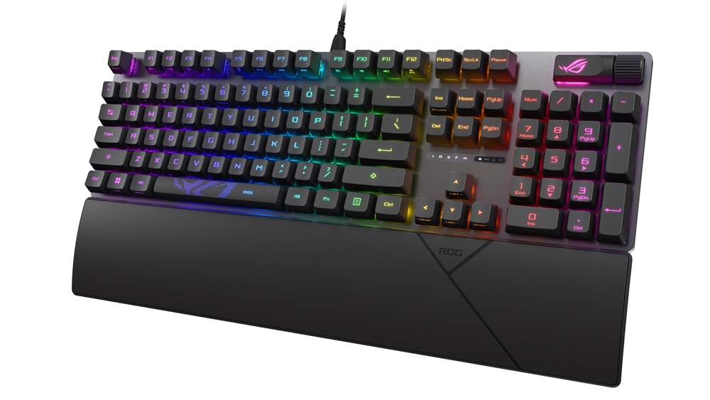 ASUS（エイスース） ワイヤレスゲーミングキーボード 有線 英語配列 赤軸（ブラック） ROGSCOPE2RXRXRDUSABS