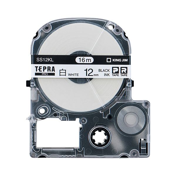 まとめ キングジム テプラ PRO テープカートリッジ 18mm 白 赤文字 SS18R 1個 ×4セット まとめ） キングジム テプラPROテープ カラーラベル 50mm幅テープ