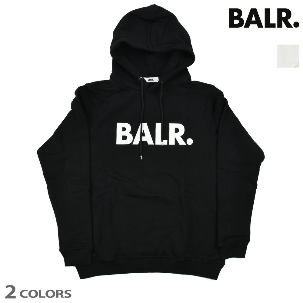ボーラー パーカー メンズ プルオーバーパーカー フーディー ブラック 黒 ホワイト 白 BALR. BRAND STRAIGHT HOODIE【b12611017】