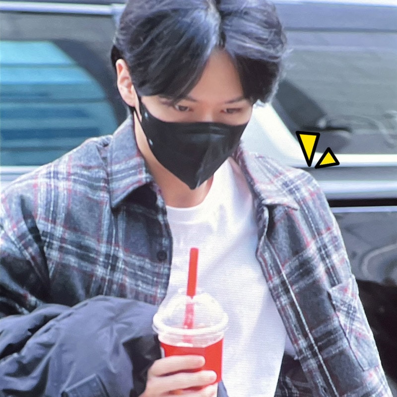 straykids リノ 着用 服 Frederick loosefit check shirt coat