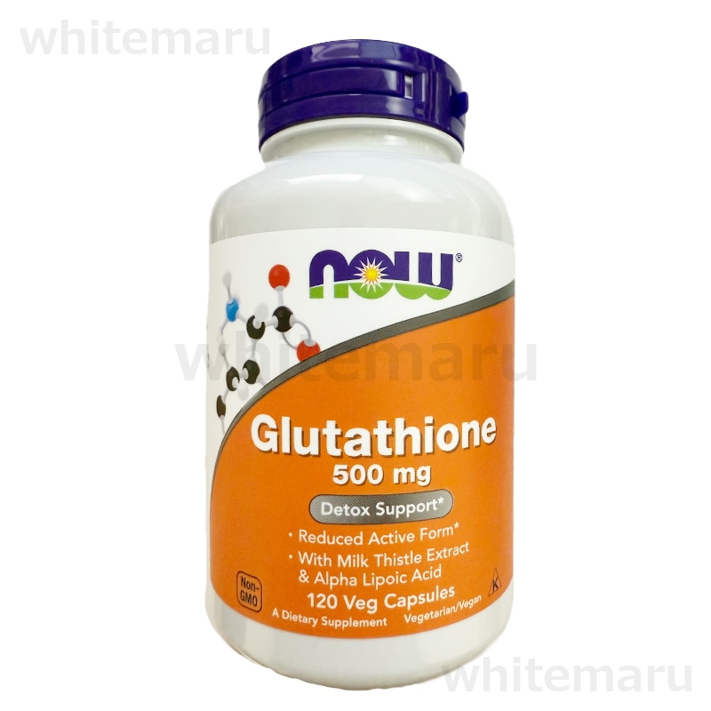 NOW グルタチオン 500mg ベジカプセル 120粒 【並行輸入品】 サプリメント