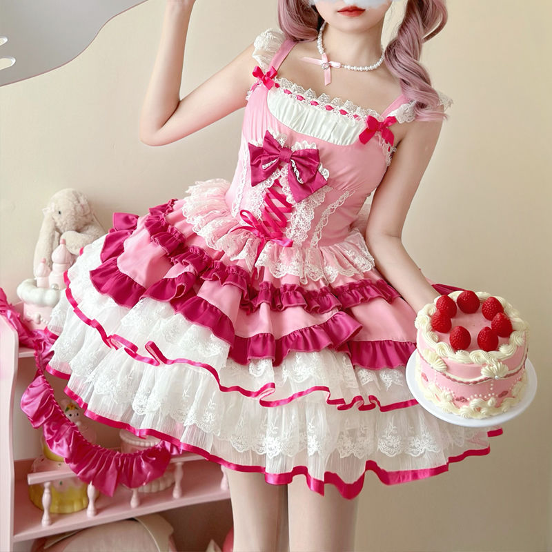 ロリータドレスロリータのデザイン洋装jskキャミソールワンピース女パーティードレス和服コスチュームコスチューム