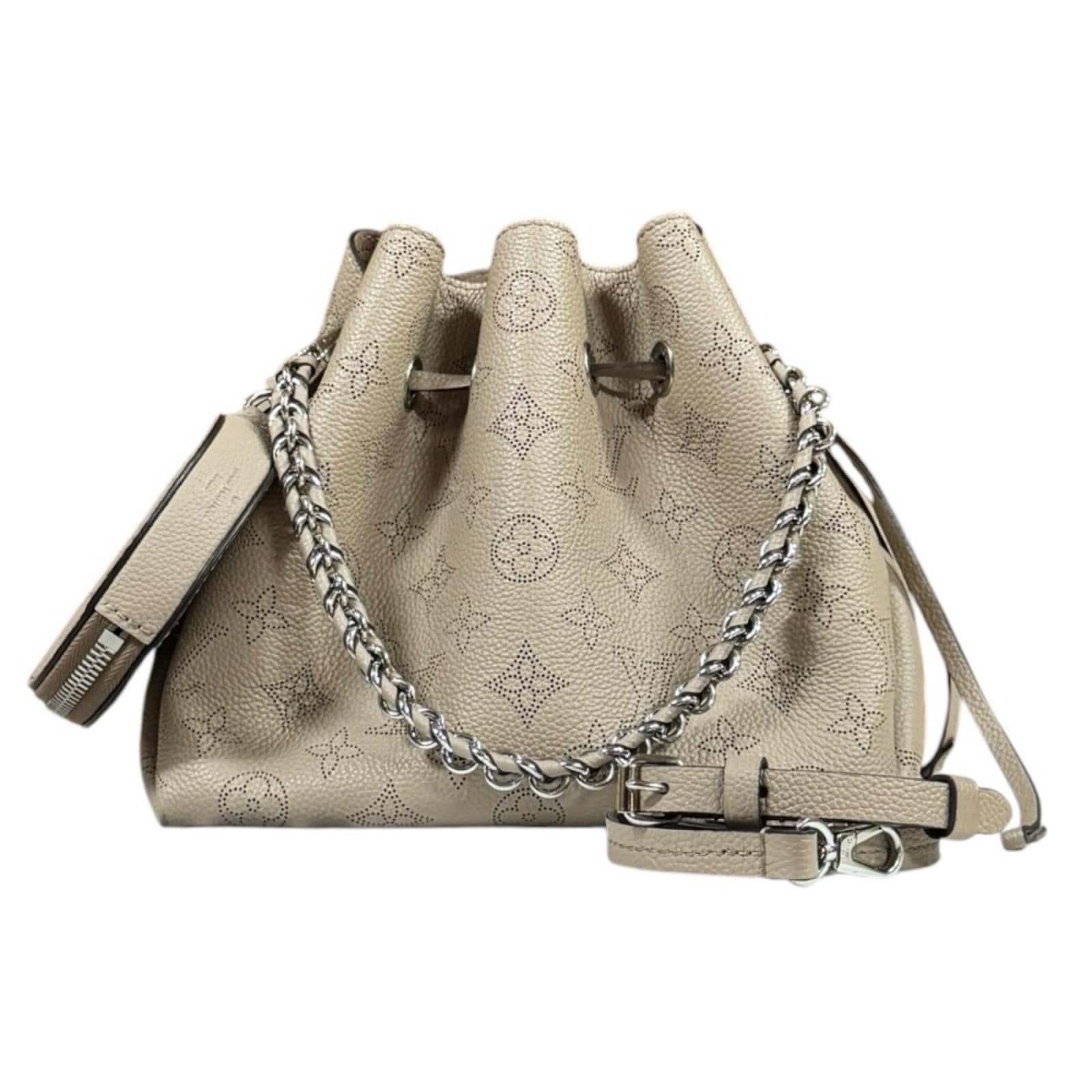 ルイヴィトン ベラ モノグラムマヒナ ショルダーバッグ モノグラムマヒナ M57201 ベージュ LOUIS VUITTON 中古 美品