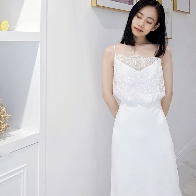 ウエディングドレス キャミソール 二次会 スレンダードレス 結婚式 花嫁 イブニングドレス 大きいサイズ レース 海外挙式 パーティードレス 披露宴 ブライダル
