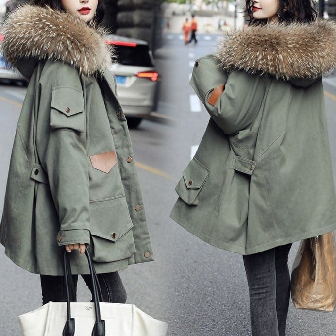 レディース ライナー コート アウター チェスターコート ミドル丈 フード付き ミリタリーコート フェイクファー ダウン インスタ映え 暖かい 可愛い かわいい 韓国 かっこいい カジュアル lout