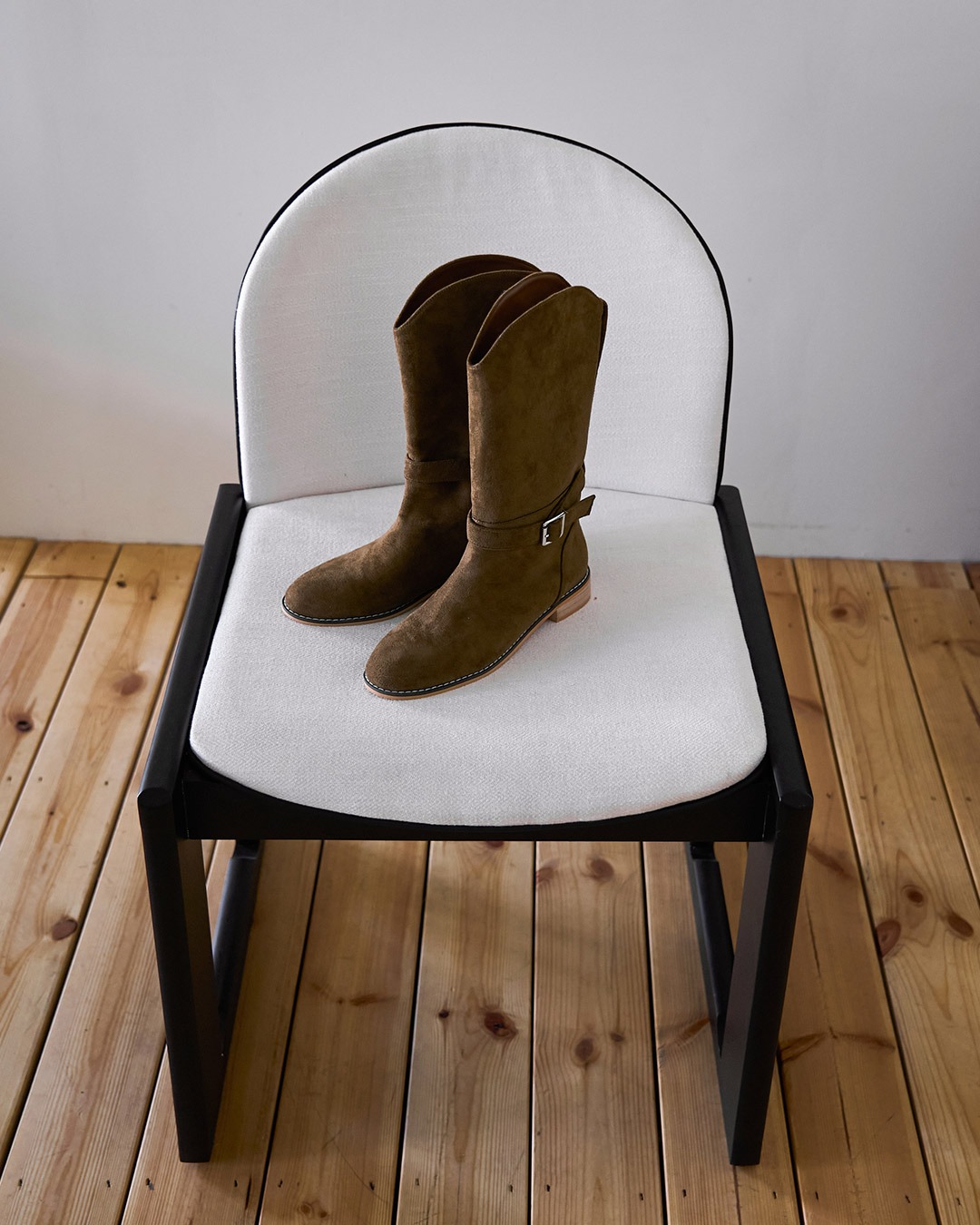 ロセントバックルブーツ韓国ファッション レディース