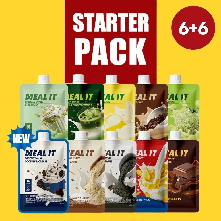 【6+6】 MEALIT プロテインシェイク, 40g, 12個