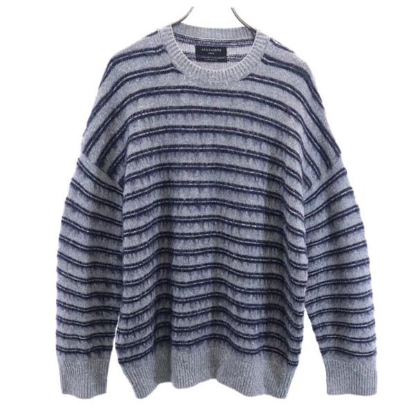 ウールブレンド 長袖 ニット S グレー系 セーター メンズ