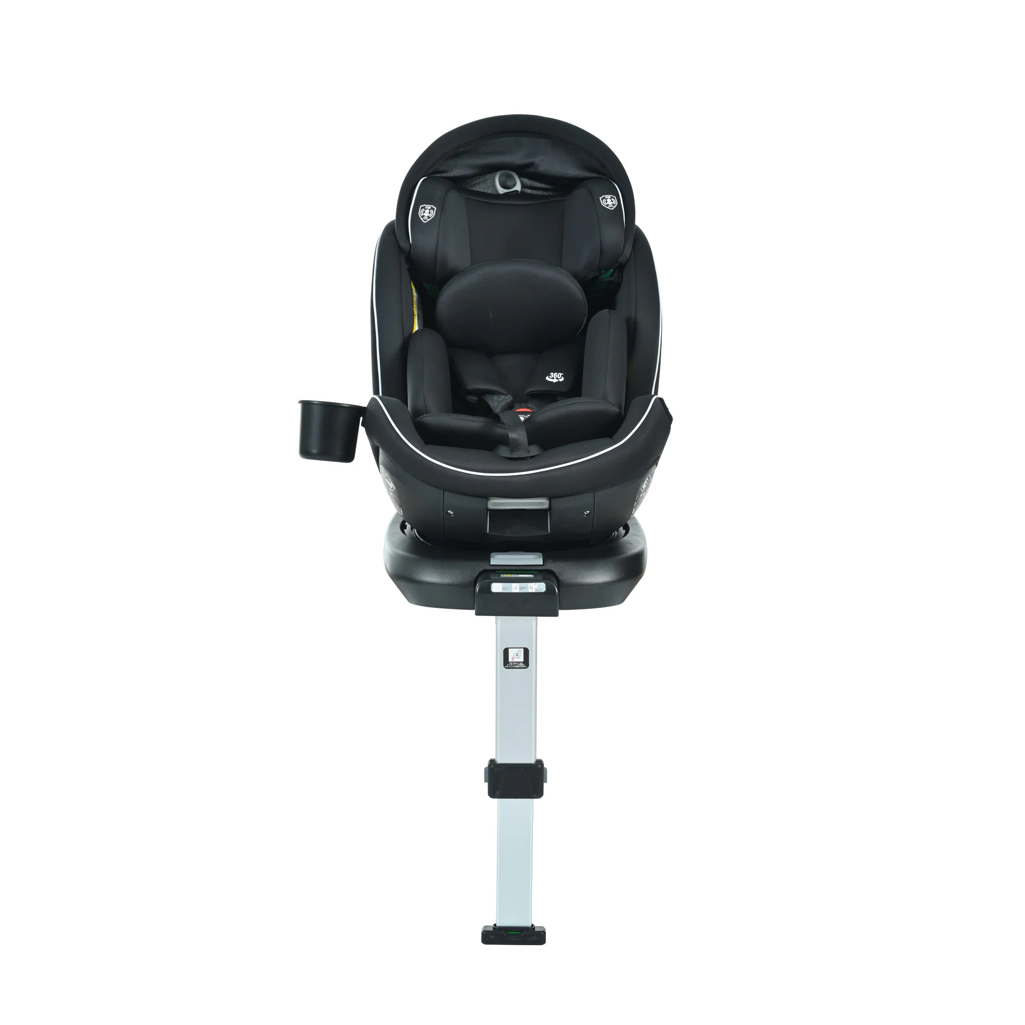 1718【サポートレッグタイプ】チャイルドシート 新生児 ISOFIX 0歳～12歳 360度回転式 40～150cm ジュニアシート 調節可能 洗える キャノピー付き ベビーシート ドリンクホルダー 19,805円