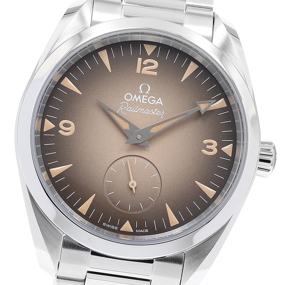オメガ OMEGA 235.10.38.20.13.001 シーマスター レイルマスター コーアクシャル 自動巻き メンズ 極美品 箱・保証書付き_892012【中古】