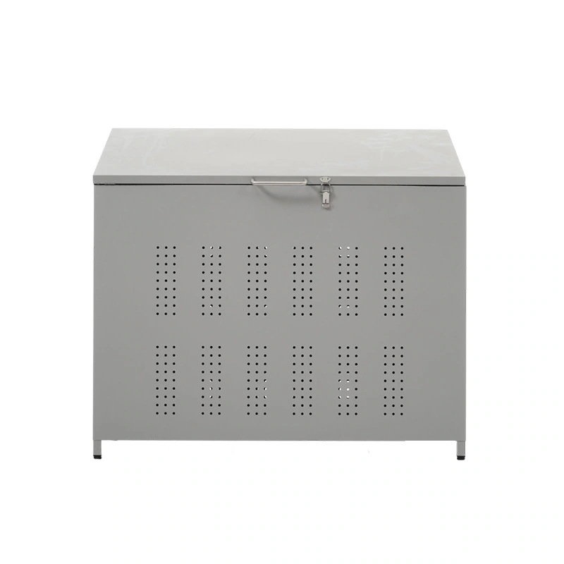 野良猫対策 【国内発送】屋外ゴミ収納庫 Grey ごみ集積所 庭用可能 ゴミ箱 MetalG60 屋外 大容量 ゴミ収集ボックス ゴミ荒らし防止 容量160LGG7610 カラスよけ