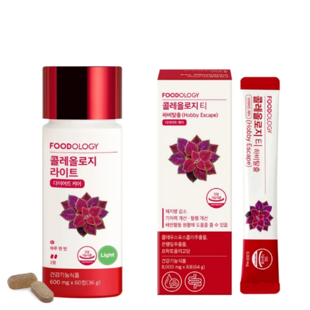 コレオロジー 60錠+コレオロジー ティー 8包[콜레올로지 60정+콜레올로지 티 8포]