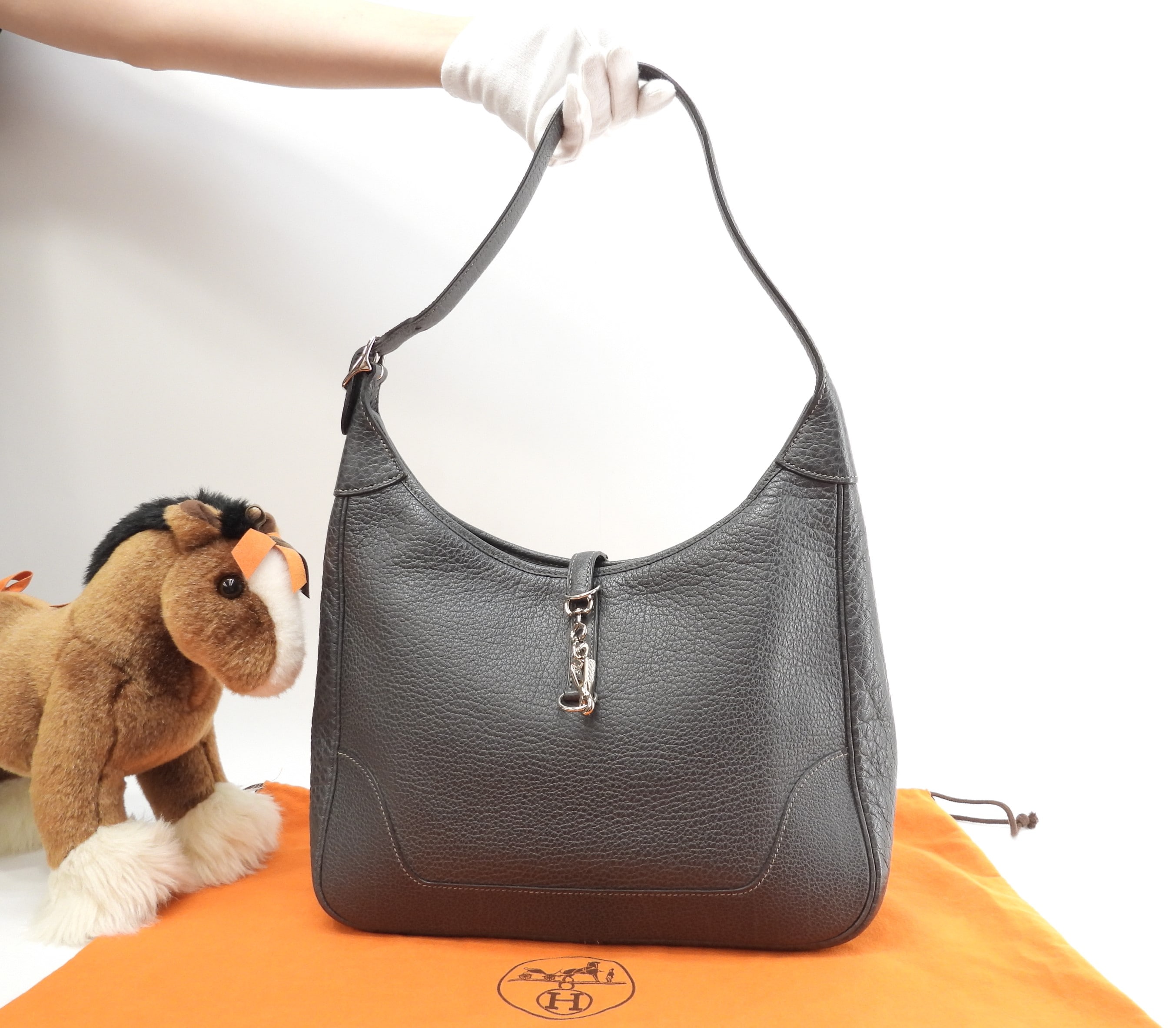 トリム31 ブッフルスキッパー グラファイト ホーボーバッグ セミショルダーバッグ 極美品@C 3