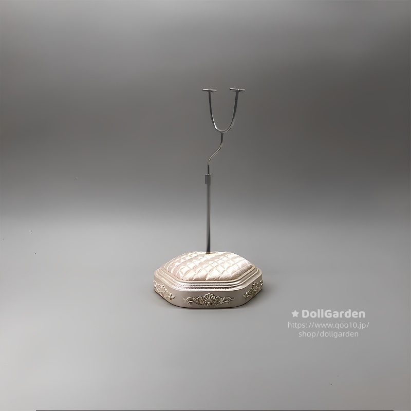 BJDドール用スタンド パールホワイトベース+布 1/6YOSD 1/4MSD 1/3SD ブライス kumako Popovy Siste体 1/12 オビツ11/オビツ22/オビツ24サイズ人形用