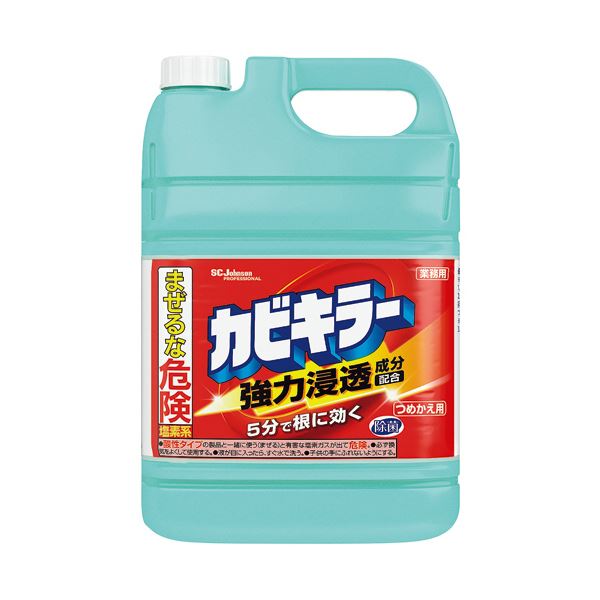 （まとめ）ジョンソン カビキラー 業務用つめかえ用 5kg 1本[x3セット]