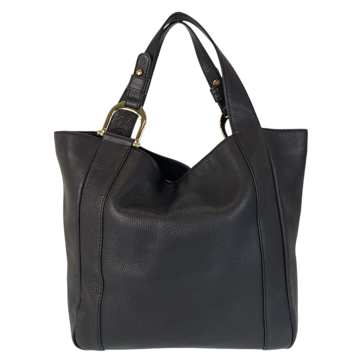 美品 ブラック 黒 ゴールド金具 レザー 257051 トートバッグ ショルダーバッグ レディース 501725 60,600円