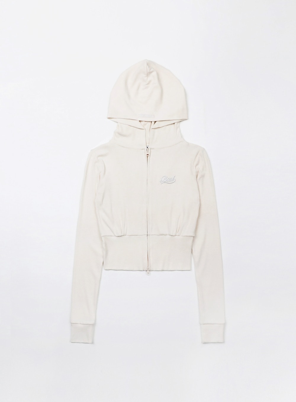 【BADBLOOD】[UNISEX] BEYOND SOFT HOOD CARDIGAN : CREAM