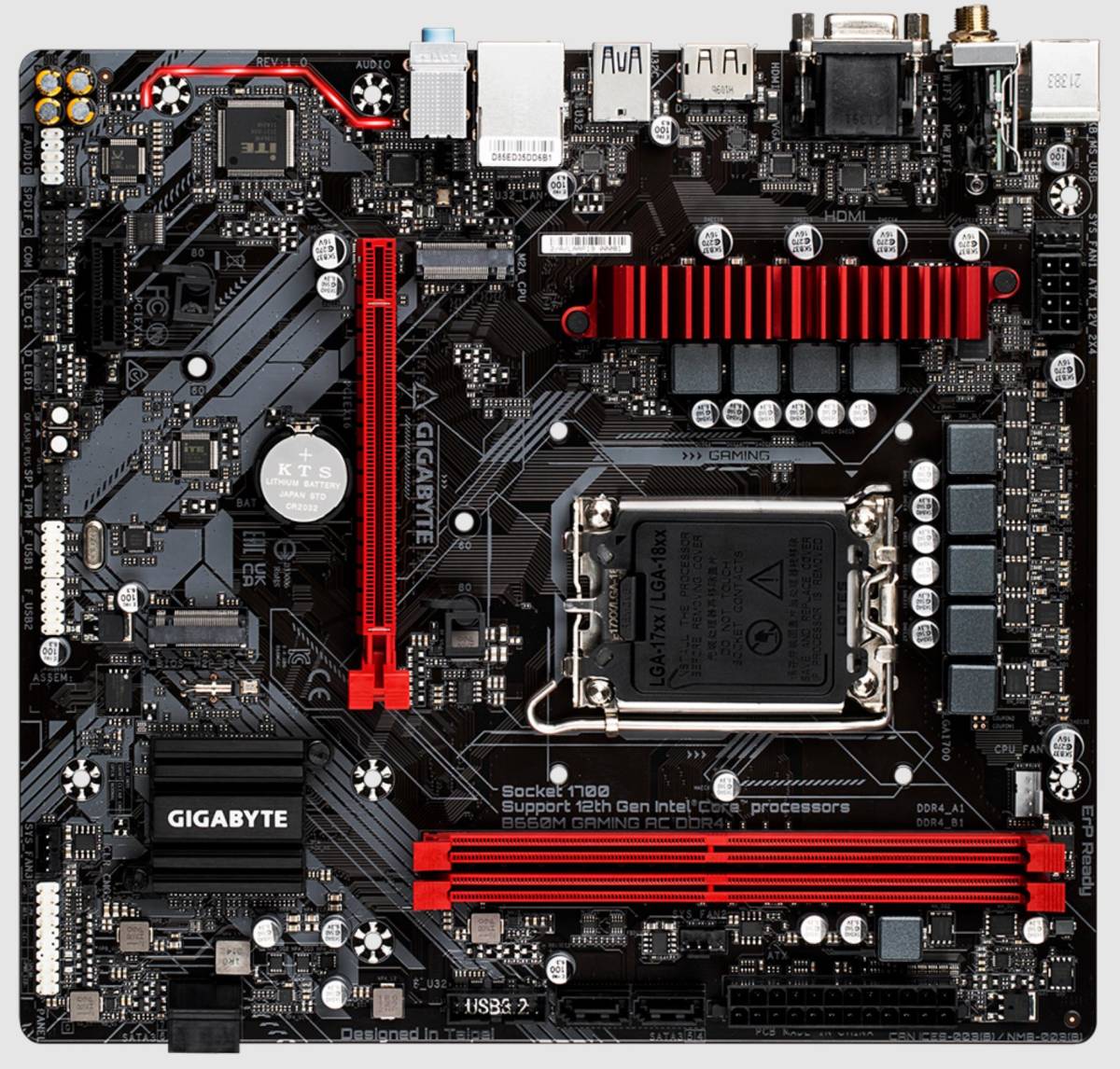 GIGABYTE B660M GAMING AC DDR4 LGA 1700 Intel B660 Micro ATX Motherboard