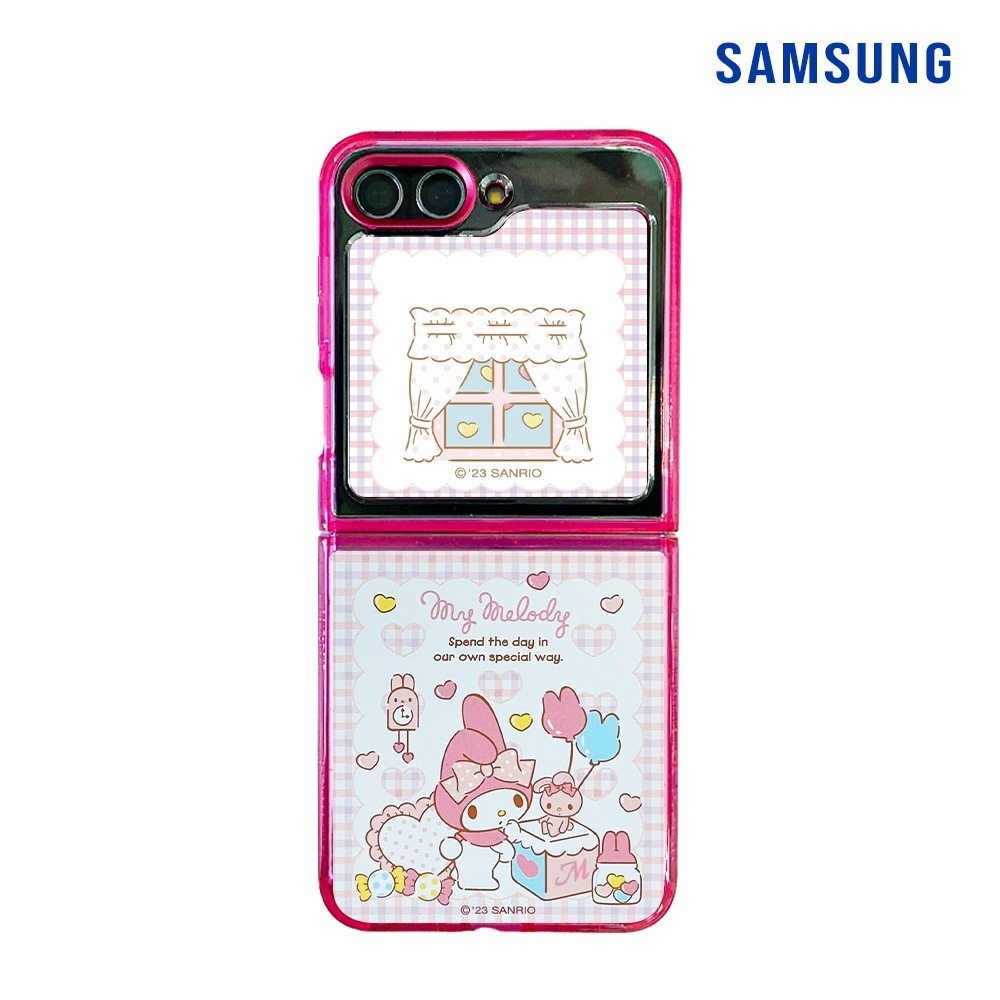 本物のギャラクシーZフリップ5マイメロディケースwithフリップスーツカード