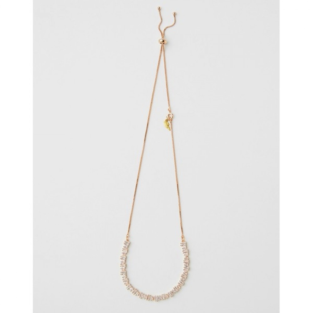 [オリビア・ローレン] スクエアストーンネックレス_VYCYM3x1131