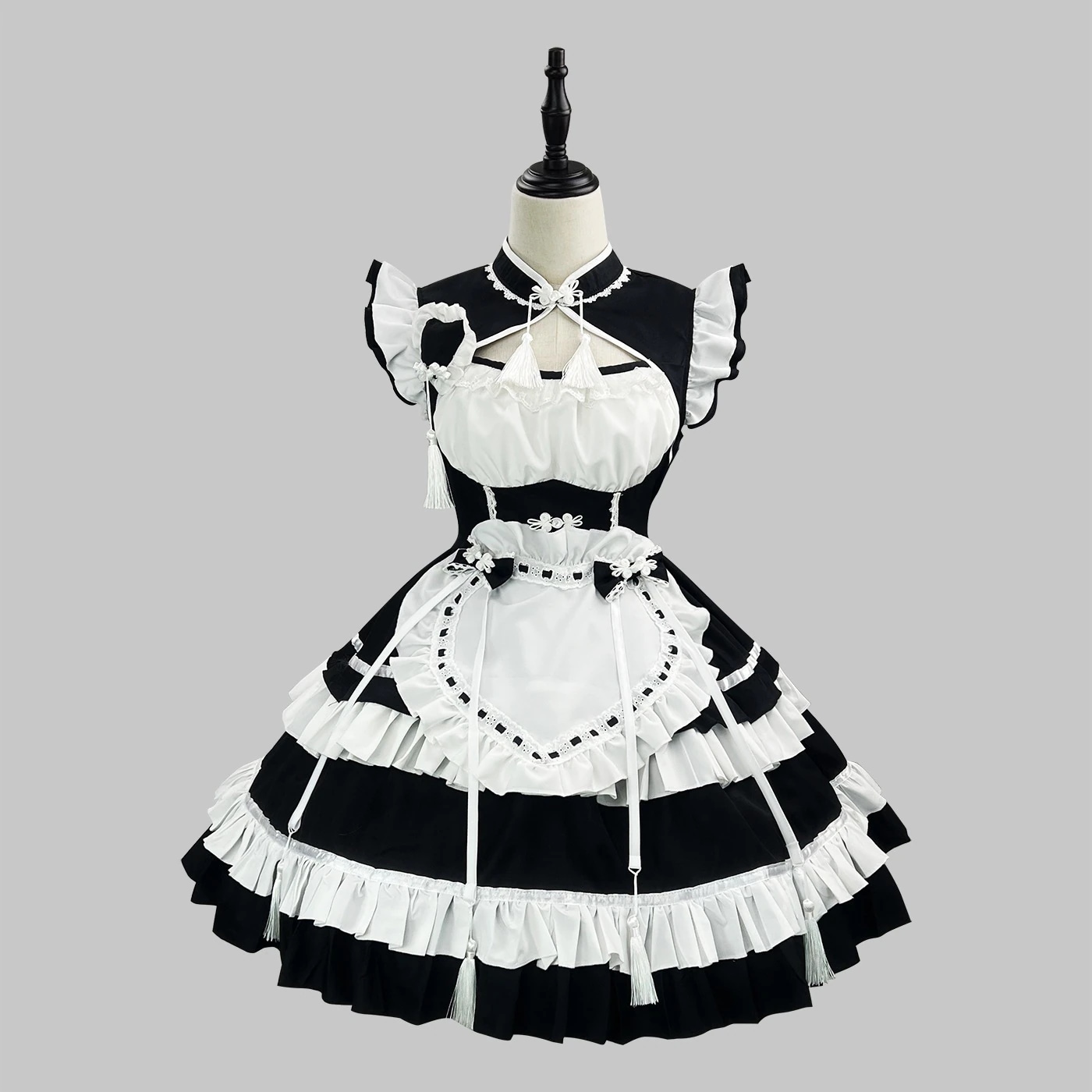 【2025新作】2025新作韓国メイド服cos新韓国ロリータメイド制服セットワンピース
