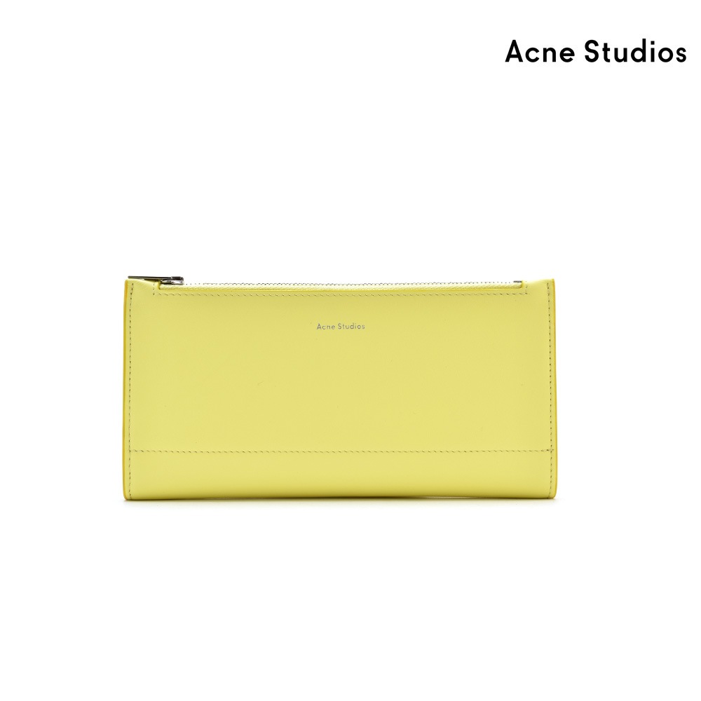アクネストゥディオズ Acne Studios CG0006-ABT000 WALLET PALE YELLOW 二つ折り長財布 財布 ロングウォレット レザーウォレット[cg0006-abt000]