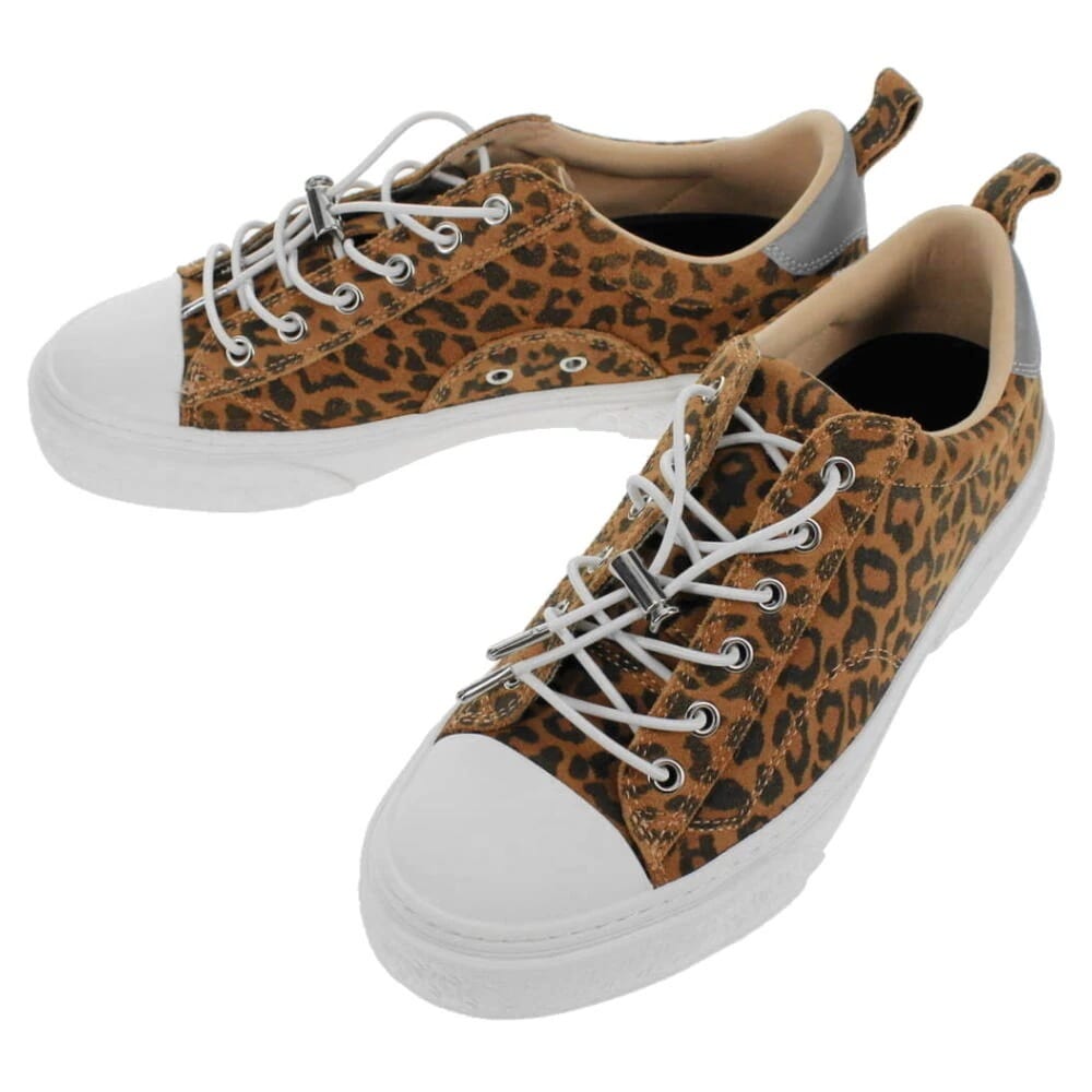 正規品 残りわずか スニーカー クルード プレミアムスエード レオパード/ホワイト SL1401-772