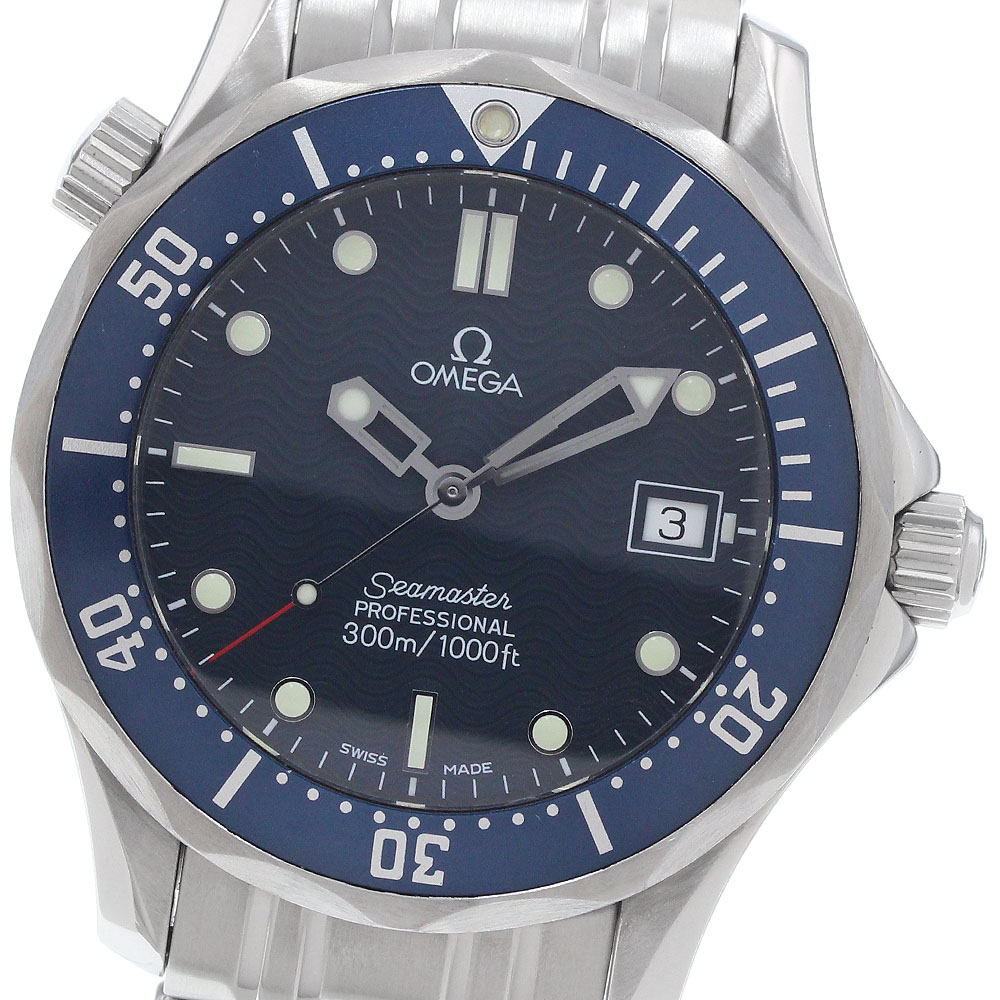 訳あり オメガ OMEGA 2561.80 シーマスター300 デイト クォーツ ボーイズ _959515【中古】