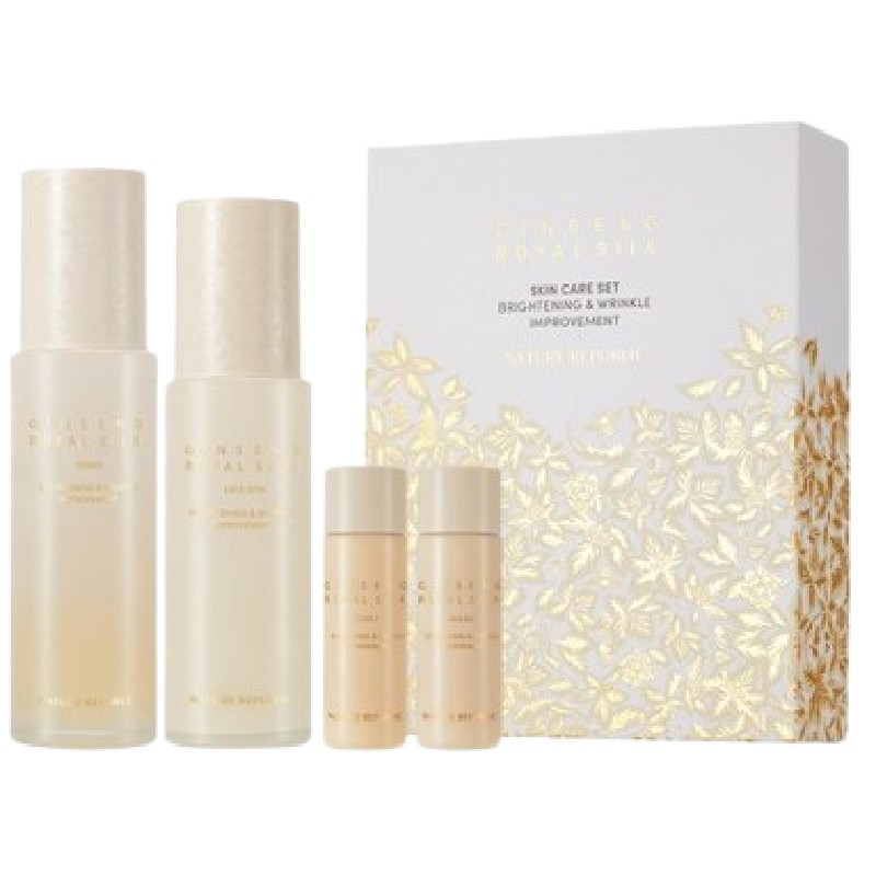 ジンセン ロイヤルシルクスキンケア2種セット(トナー130ml+エマルジョン120ml+トナー31ml+エマルジョン31ml) (鎮静/弾力/保湿/栄養供給/活力/しわ防止)