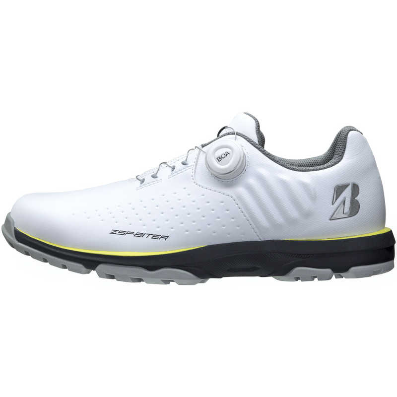 ブリヂストン　ゴルフシューズ ゼロ・スパイク バイター ライト ［メンズ / 27.5cm / 幅：3E］ ホワイト×イエロー　SH2505