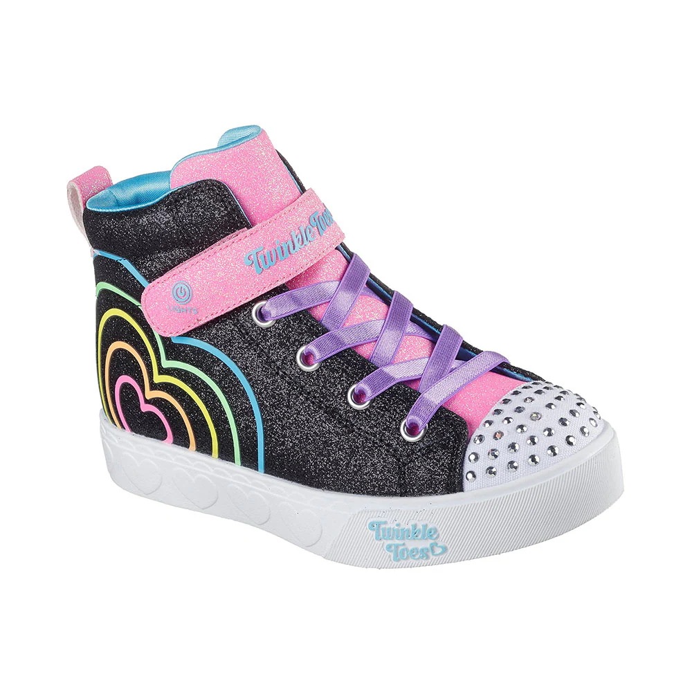 HEART STEPS-HEART GLOW スニーカー キッズ 子供靴 女の子 ハイカット 光る靴 スイッチ付き マジックテープ ジュニア シューズ ガールズ かわいい 314623L 4,826円
