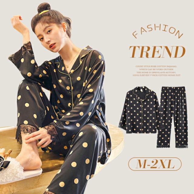 ルームウェア レディース 上下着 サテン シルク 前開き パジャマ 寝巻き ルームワンピース レディース 部屋着 サテン 可愛い 長袖 パンツ ズボン キャミソール 上下セット 秋 春 夏 和式 可愛